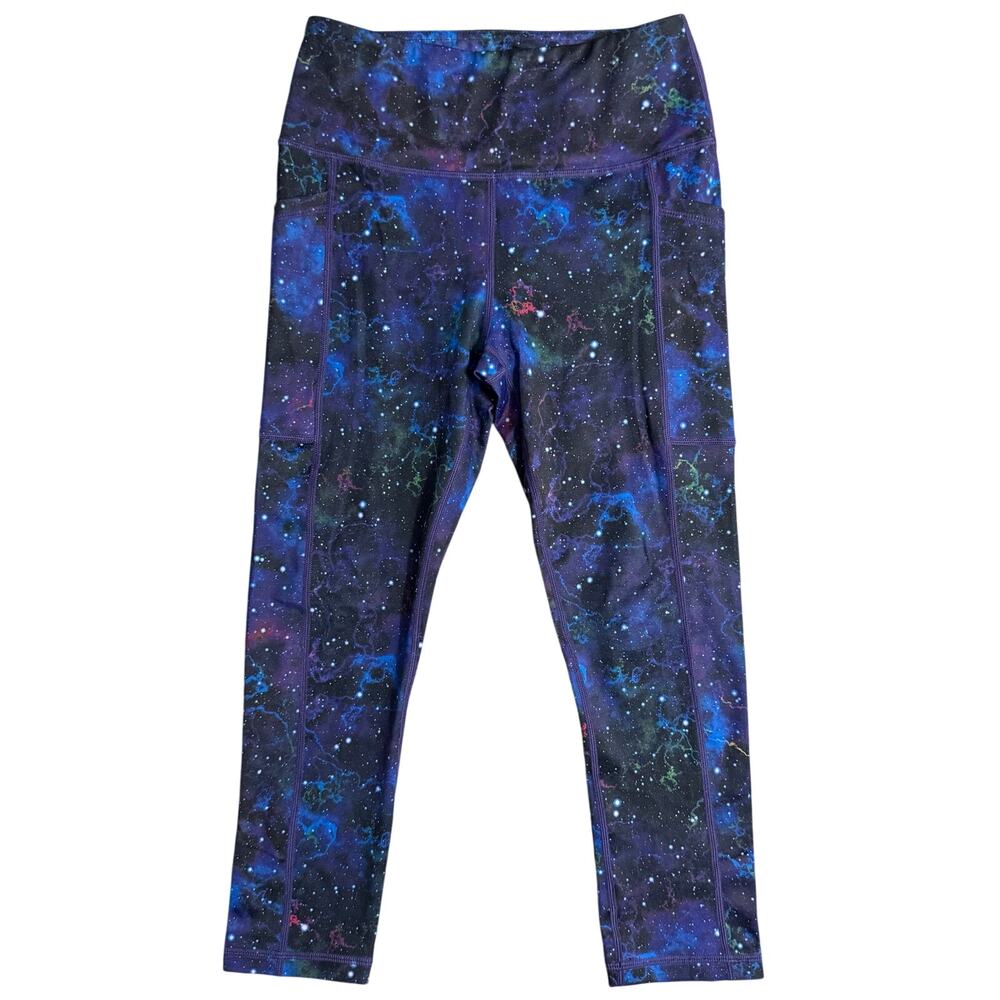 CVG Leggings Capri Galaxy Legacy Stars Space CrossFit Constantly Varied Gear XS